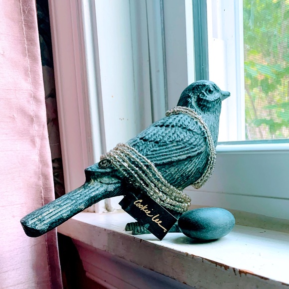 ⚗️Set of 7 Crystal Clear Seed Bead Stretch Silver Tone Bracelets by Cookie Lee - Picture 3 of 7